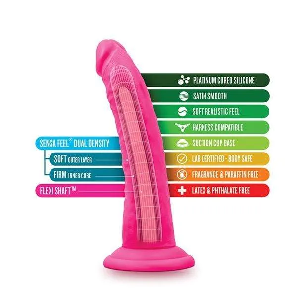 Blush Novelties - Neo Elite Silicone Dual Density Cock 7.5 (Pink)