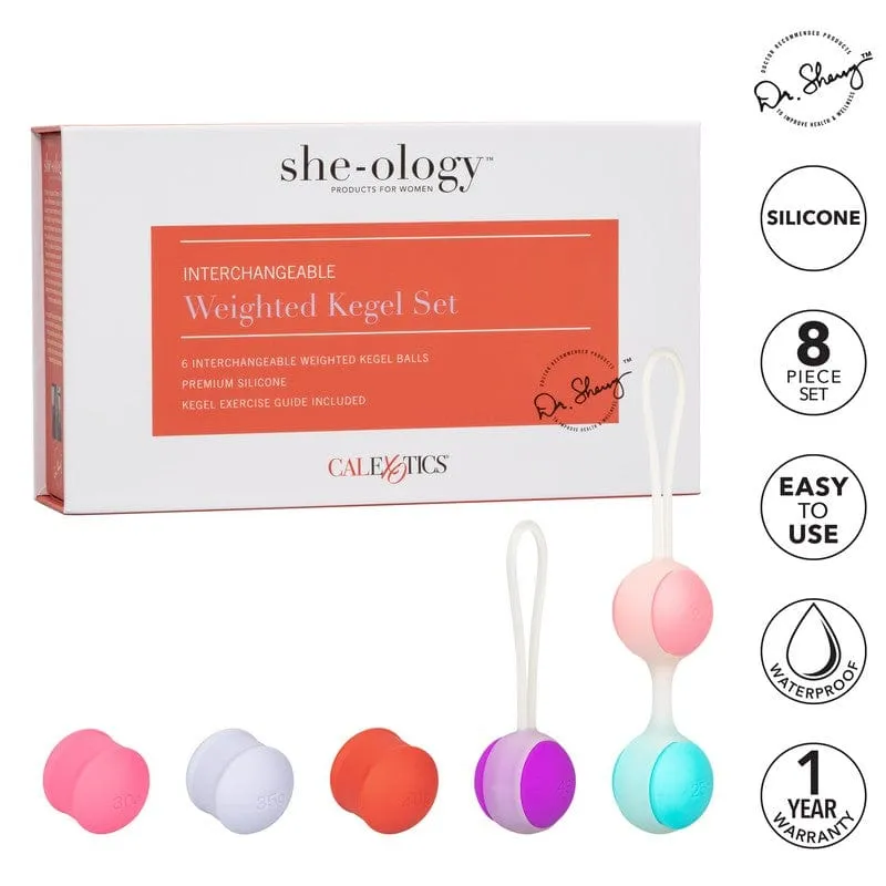 Calexotics She-Ology Interchangeable Weighted Kegel Set