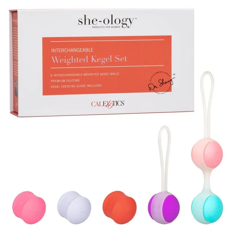 Calexotics She-Ology Interchangeable Weighted Kegel Set
