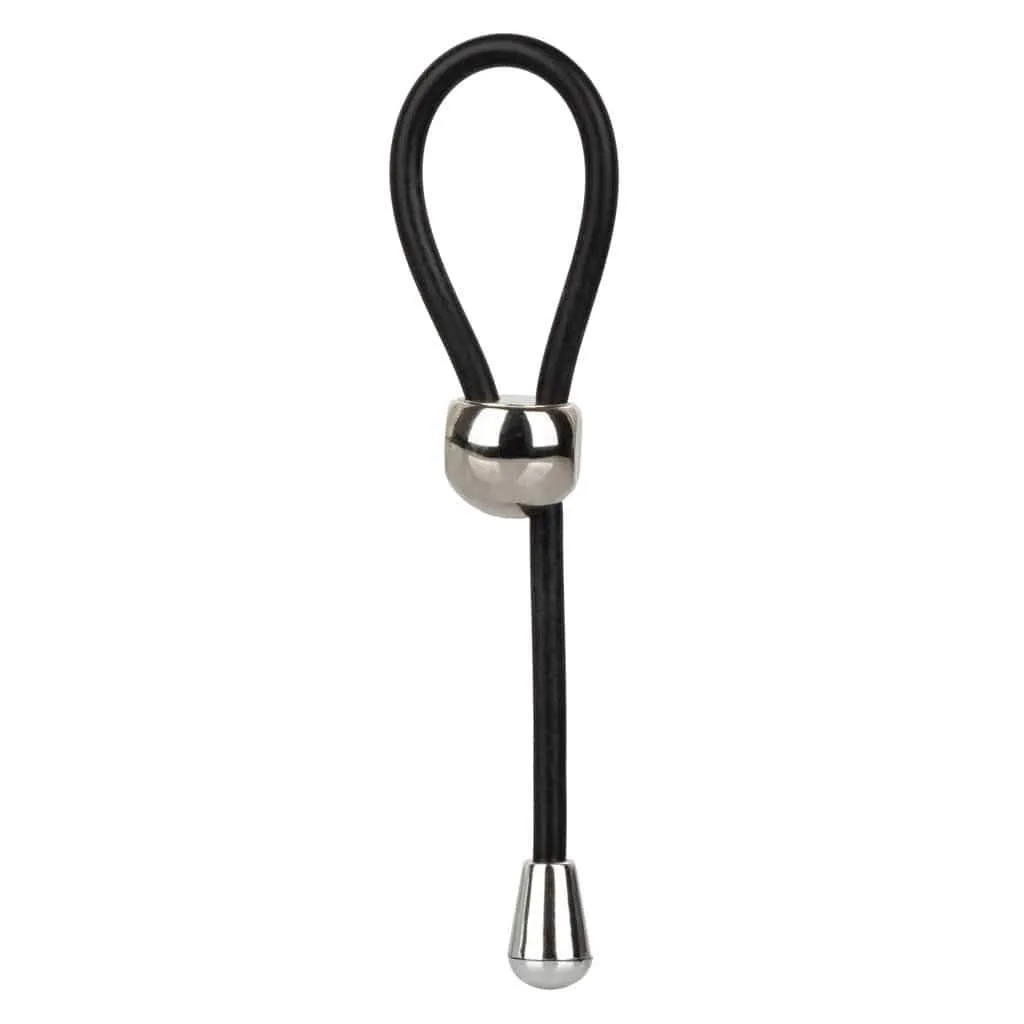 California Exotics - EZ Cinch Silicone Lasso Cock Ring (Black)