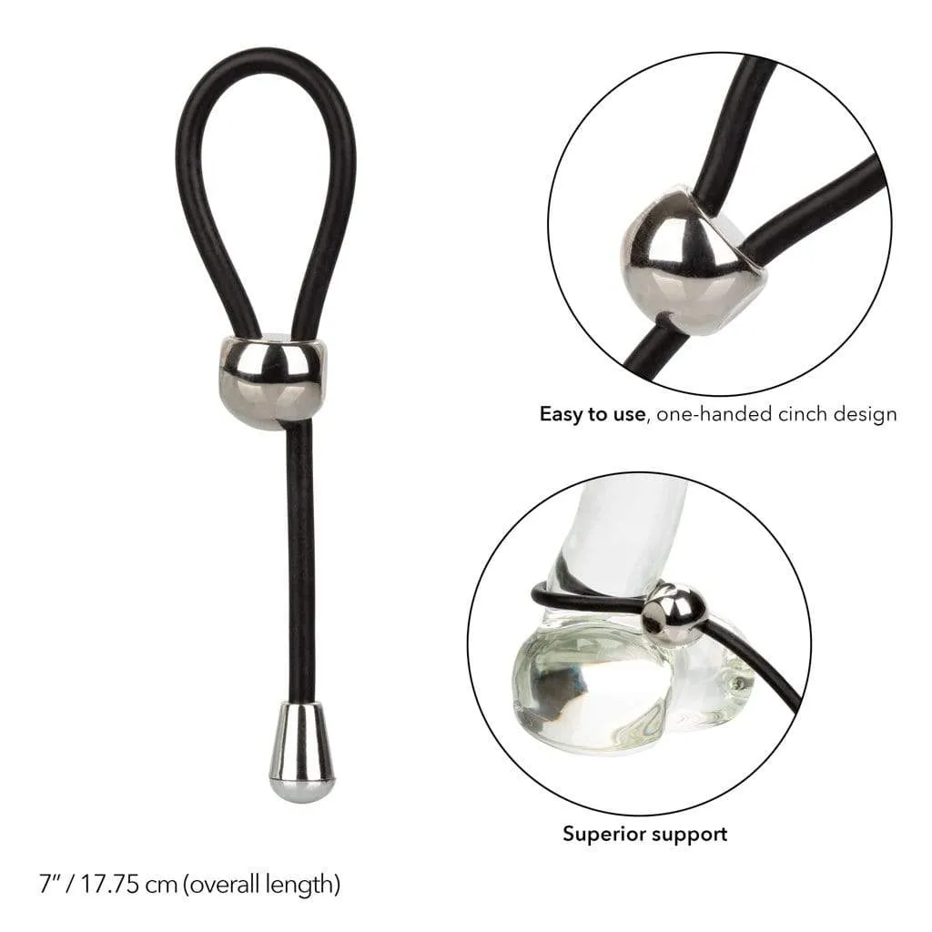 California Exotics - EZ Cinch Silicone Lasso Cock Ring (Black)