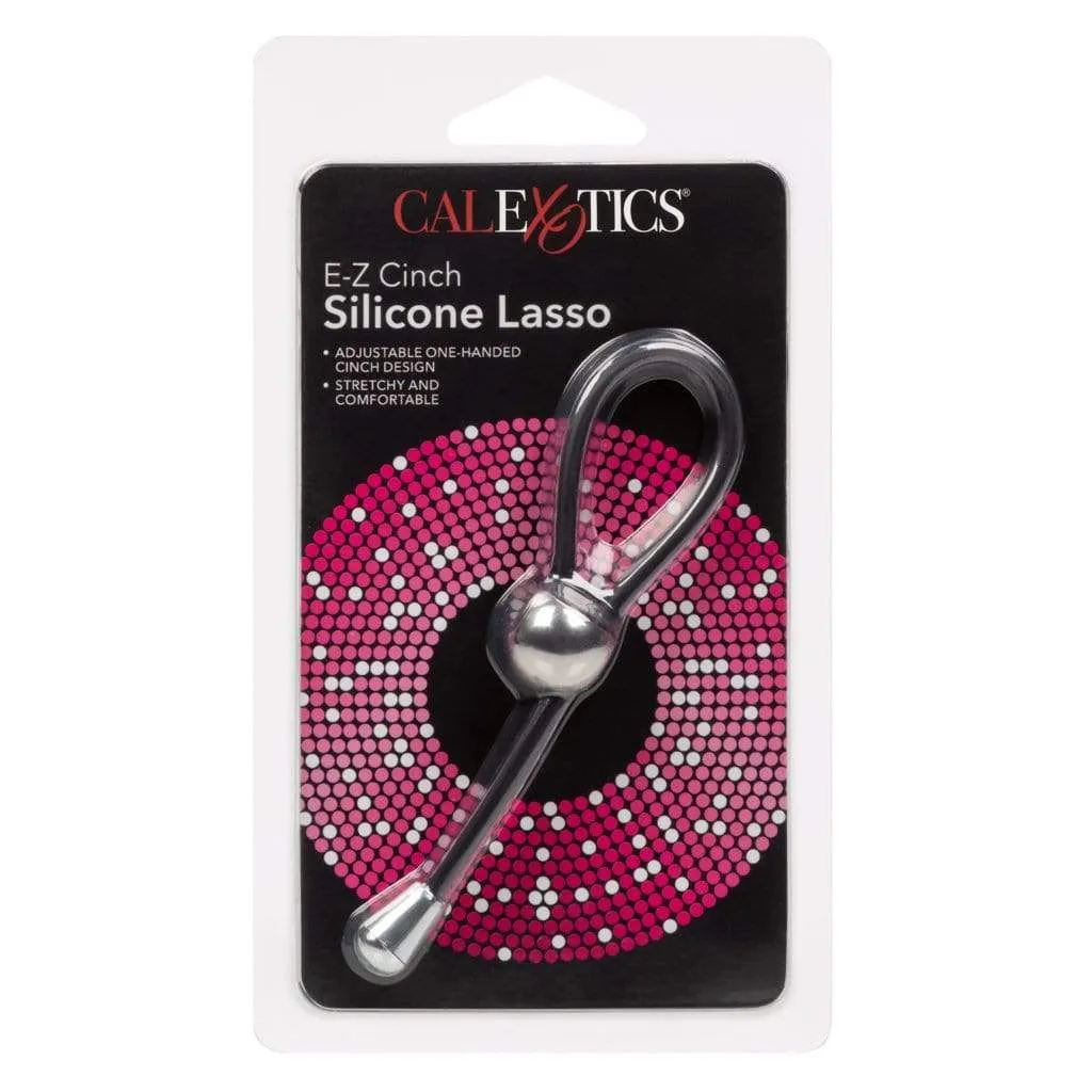 California Exotics - EZ Cinch Silicone Lasso Cock Ring (Black)