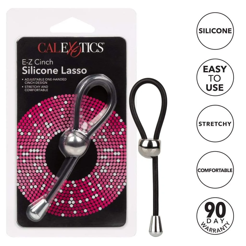 California Exotics - EZ Cinch Silicone Lasso Cock Ring (Black)