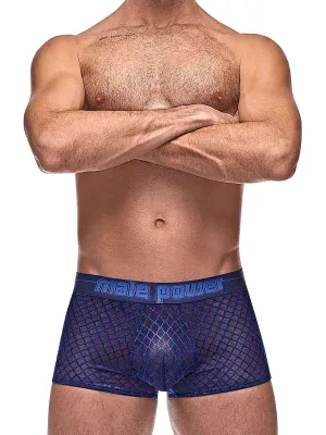 Diamond Mesh Mini Short Blue SM