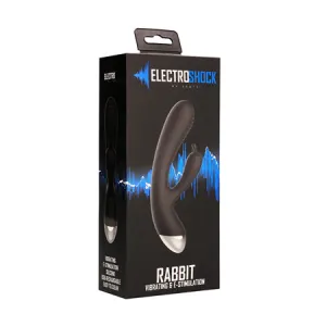 ElectroShock E-Stim Rabbit Vibrator Blk
