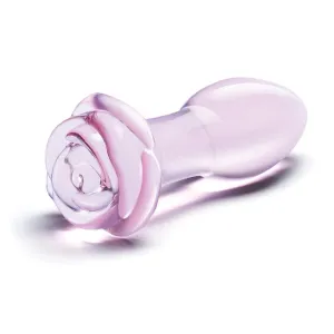 Glas 5 Rosebud Glass Butt Plug