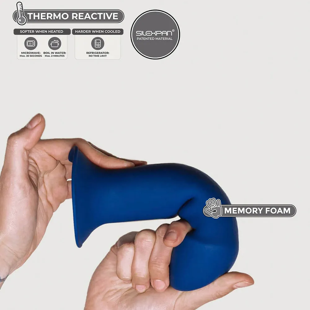 HITSENS 1 BLUE 7 Silicone Flexible Dildo Suction Cup Dong