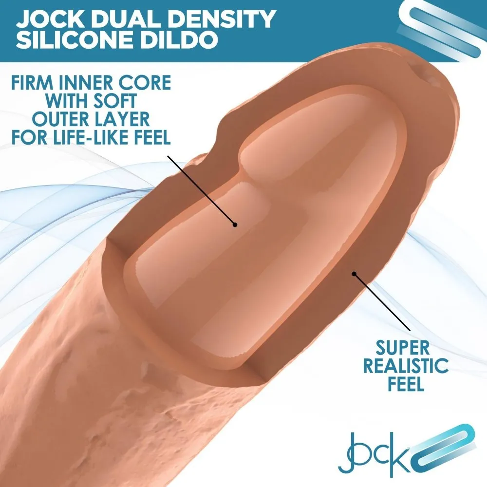 Jock 7 Dual Density Silicone Dildo Realistic Dong Suction Cup Couples Sex Toy