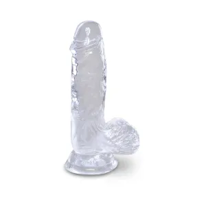 King Cock Clear 5in Cock With Balls