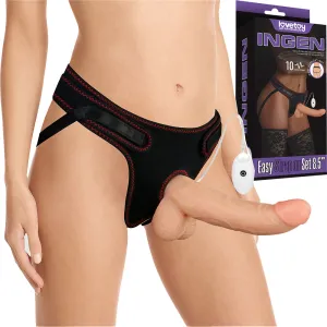 Lovetoy Ingen 8.5 Dildo Remote Control Strap-on Harness Set