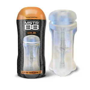 MSTR B8 In the Clear-View Stroker Cup. Hand Job