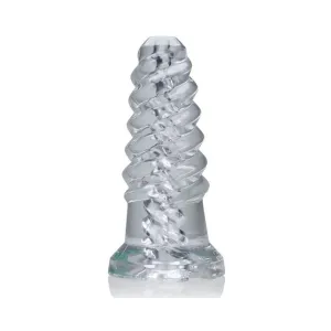 Oxballs Screw'd. Super Squish Corkscrew Jackoff Toy. Clear