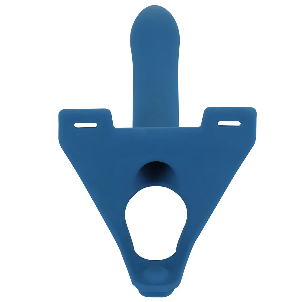 Perfect Fit Zoro Strap-On 5.5 Dildo Harness Couples Gender Neutral Sex Toy Blue