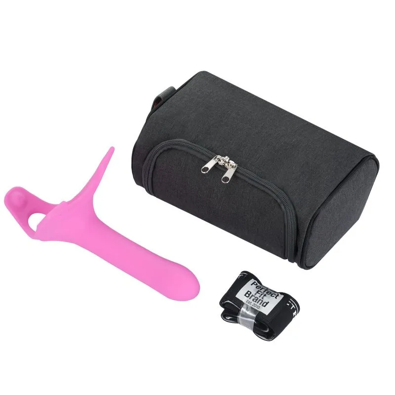 Perfect Fit Zoro Strap-On 6.5 Dildo Harness Couples Gender Neutral Sex Toy Pink