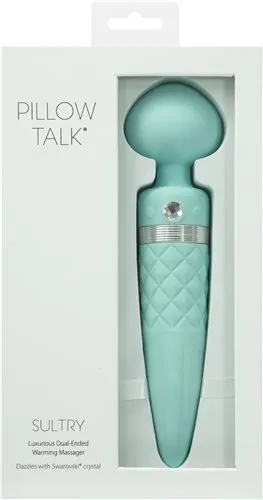 Pillow Talk Sultry Rotating Wand - Teal