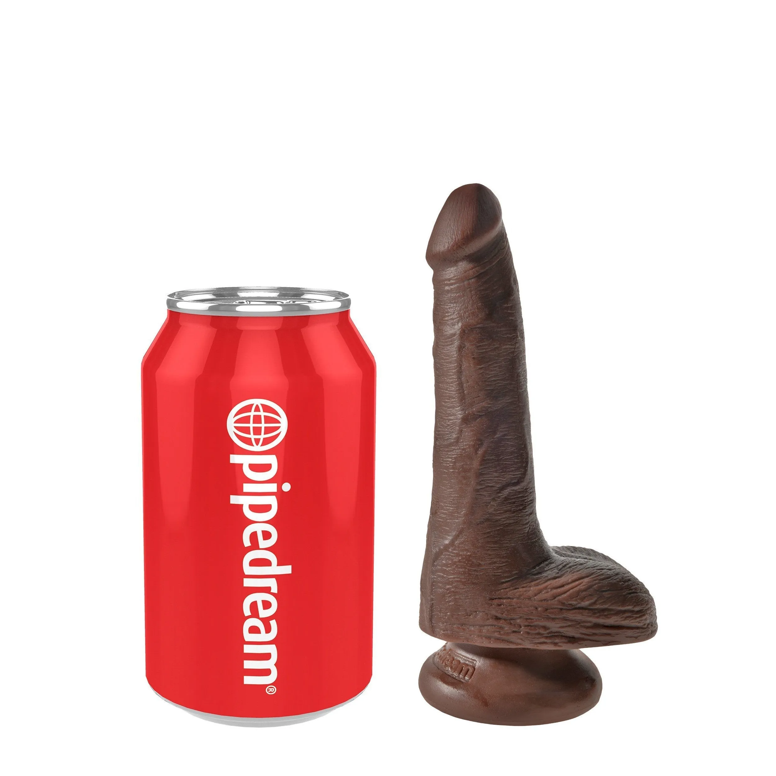 Pipedream - King Cock 6 Cock with Balls (Dark Brown)