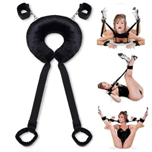 Plush Padded Neck and Wrist Restraint Set