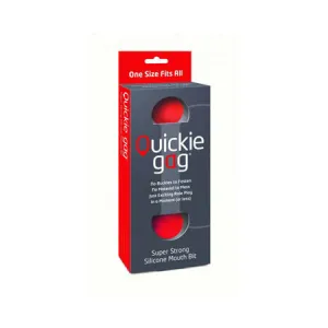 Quickie Bit Gag One Size - Red