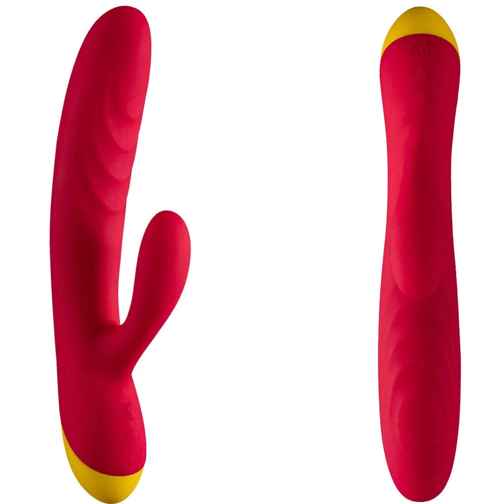 Romp Jazz Ribbed G Spot Rabbit Vibrator USB Rechargeable