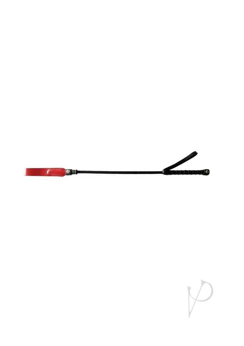 Rouge Short Riding Crop Slim Tip 20 Red