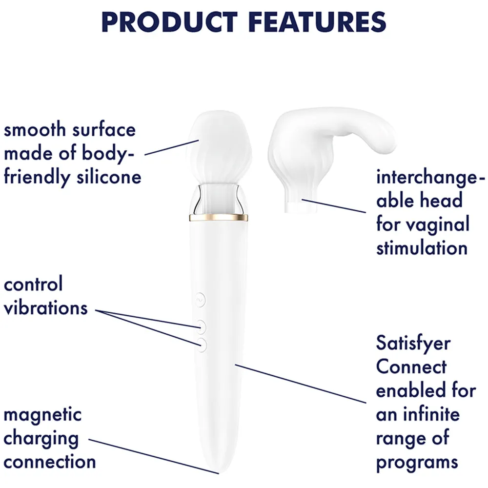 Satisfyer Double Wand-er Clitoral Massager & G-Spot Vibrator Dual Head