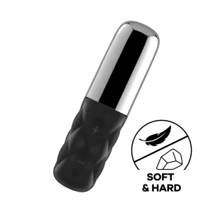 Satisfyer - Mini Sparkling Darling Bullet Vibrator (Chrome/Black)