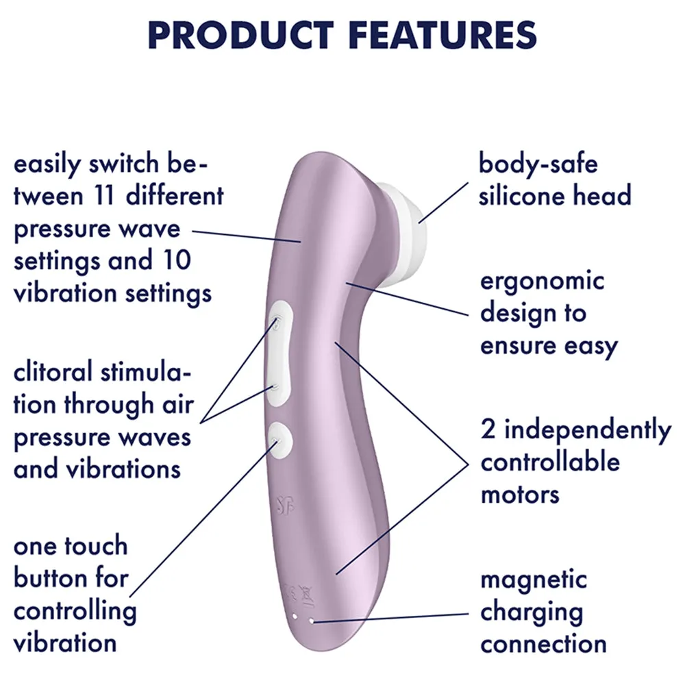 Satisfyer Pro 2  Gen 2 Air Pulse Clitoral Stimulator Sucker Vibrator USB Sex Toy