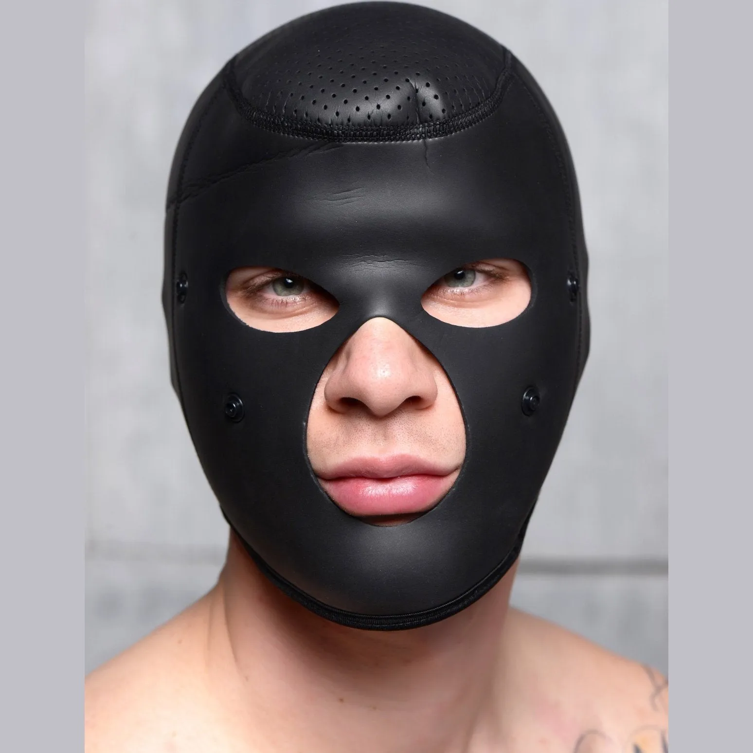 Scorpion Hood With Removable Blindfold And Face Mask