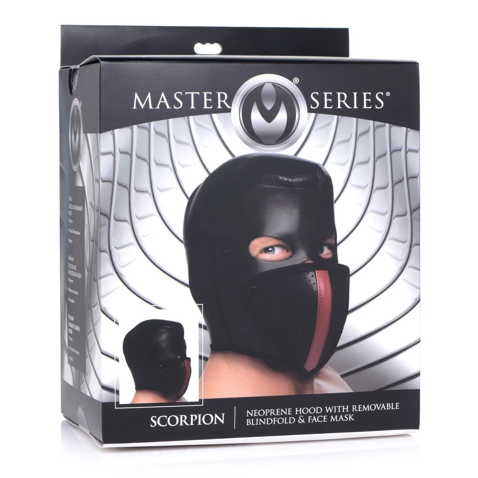Scorpion Hood With Removable Blindfold And Face Mask