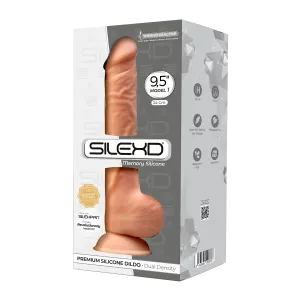 SILEXD MODEL 1 Realistic Silicone 9.5 Dildo Balls Suction Cup FLESH