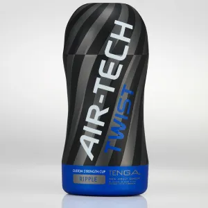 Tenga Air Tech Twist Ripple Blue Male Masturbator Pocket Pussy Stroker
