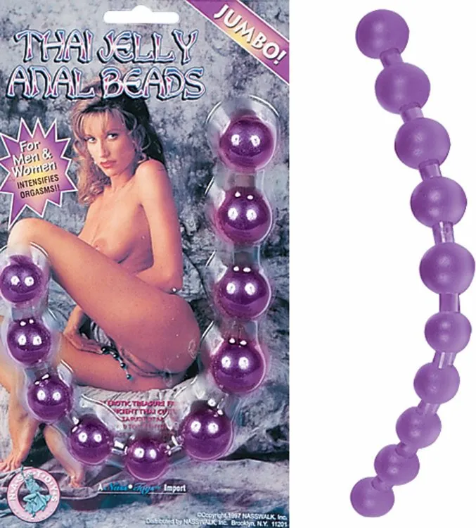 THAI JELLY ANAL BEADS-PURPLE