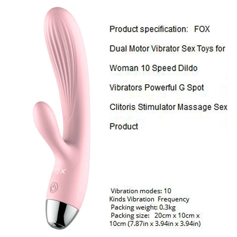 Wild Gspot Vibrator 10 Speeds Dildo Anal Clit Vibrator