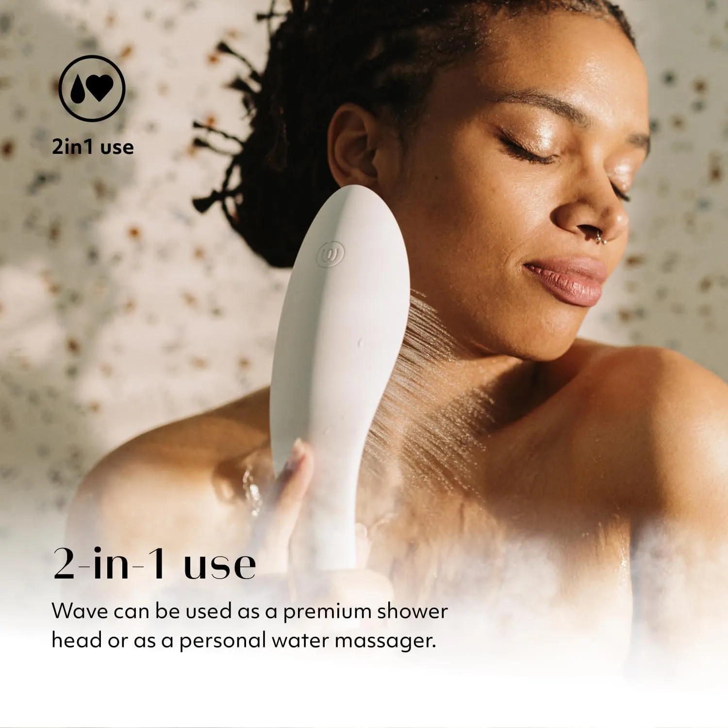 Womanizer Wave Clitoral Stimulation Shower Head Black