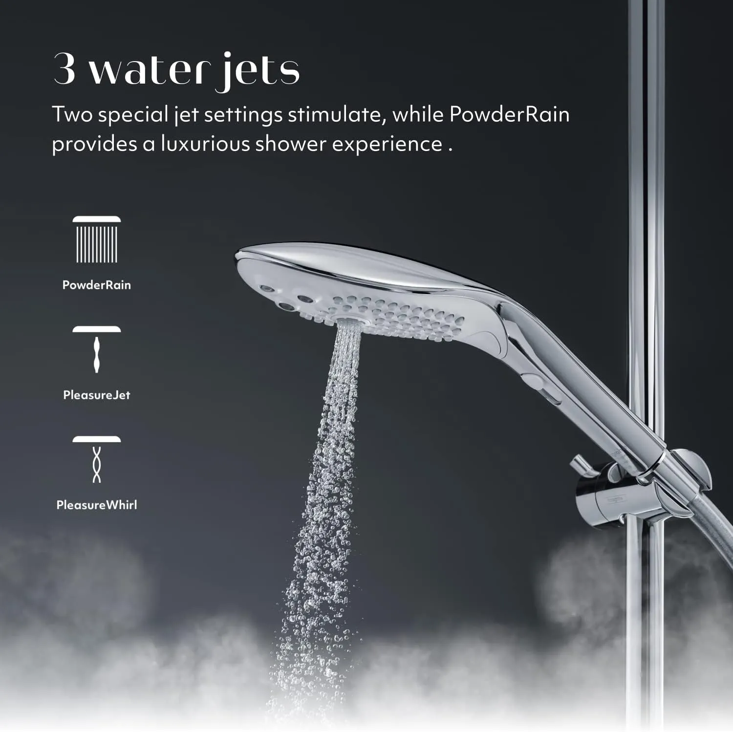 Womanizer Wave Clitoral Stimulation Shower Head Black