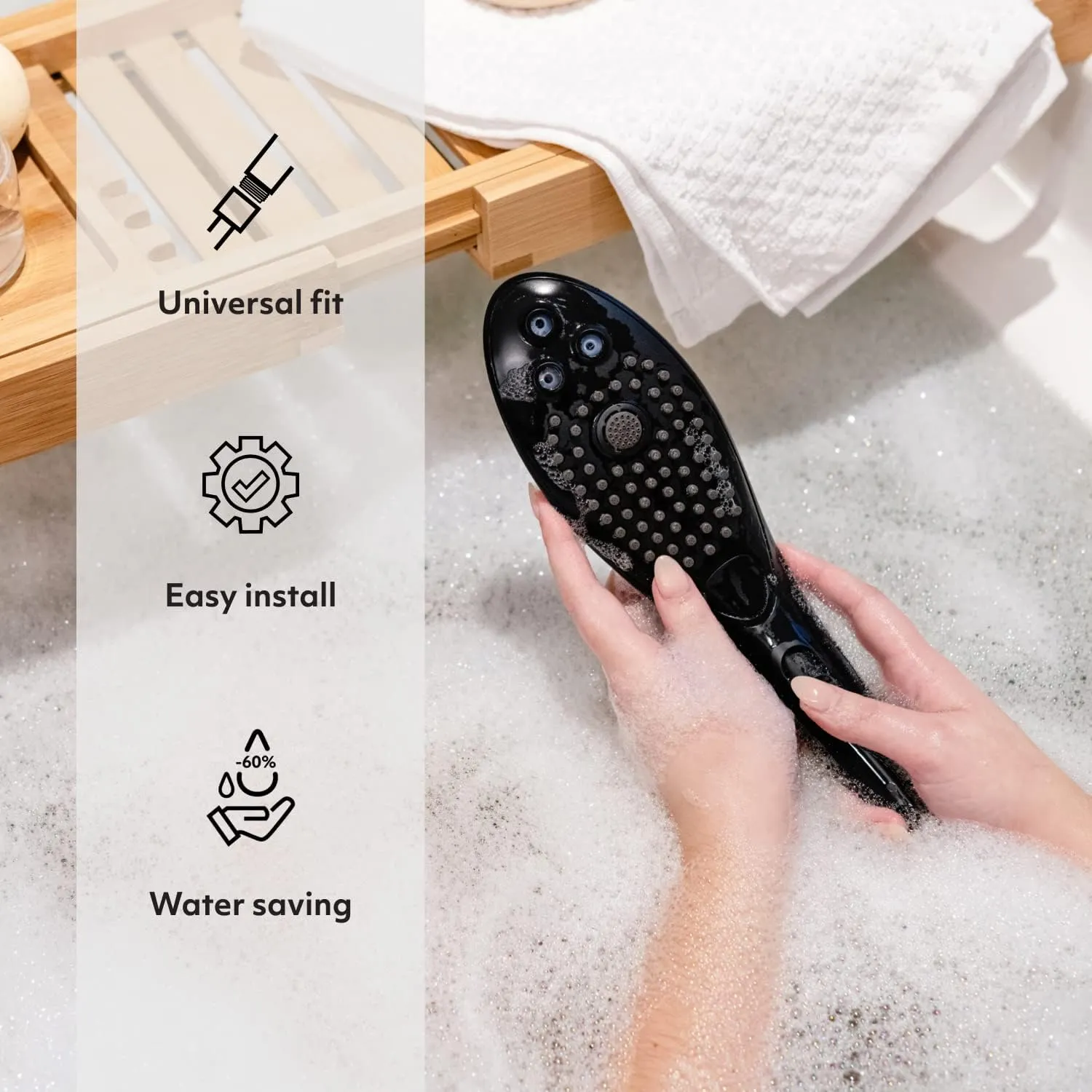 Womanizer Wave Clitoral Stimulation Shower Head Black